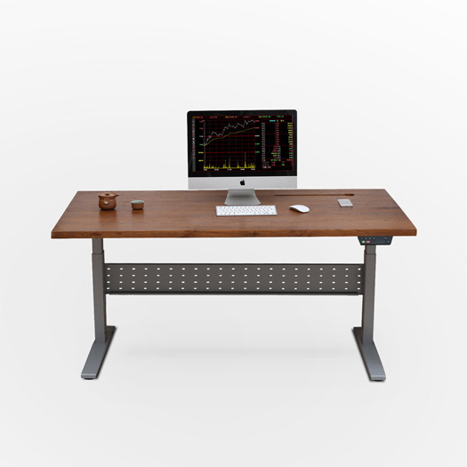 Two-legs Lift table
Solid wood table board<